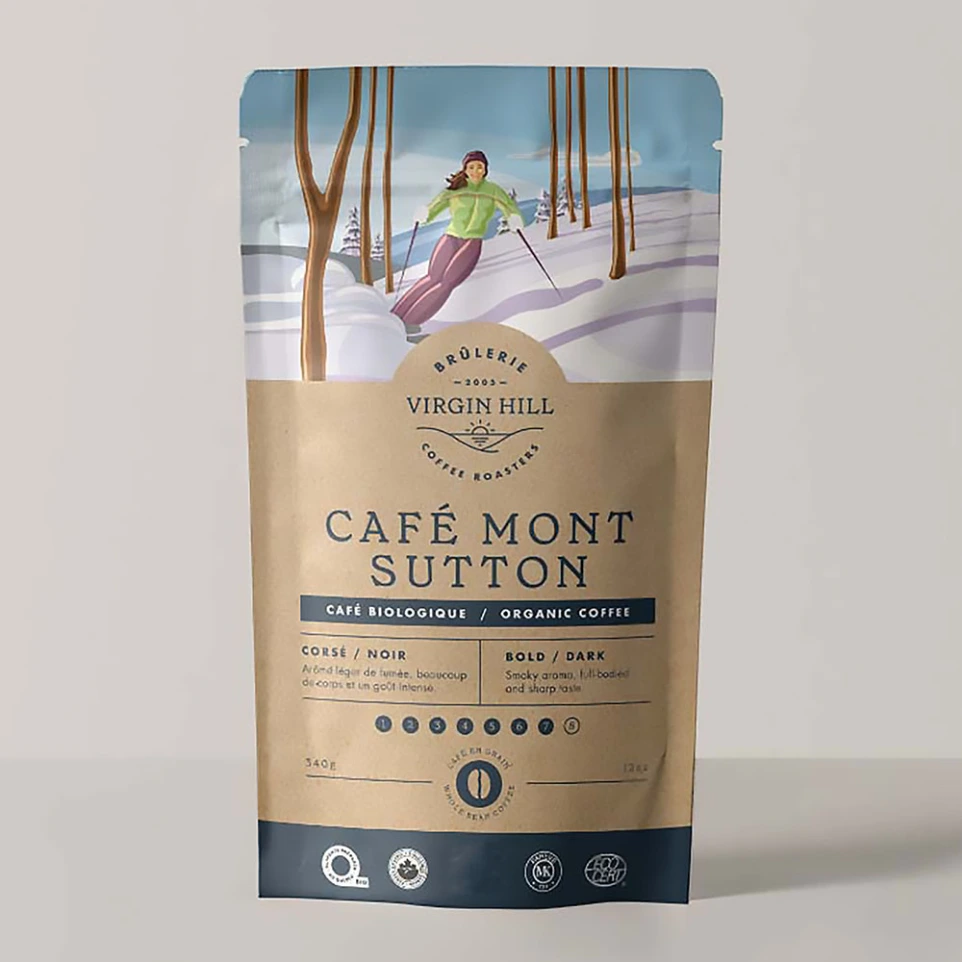 Organic Mont Sutton Coffee Retail Bag - 340g - Beans