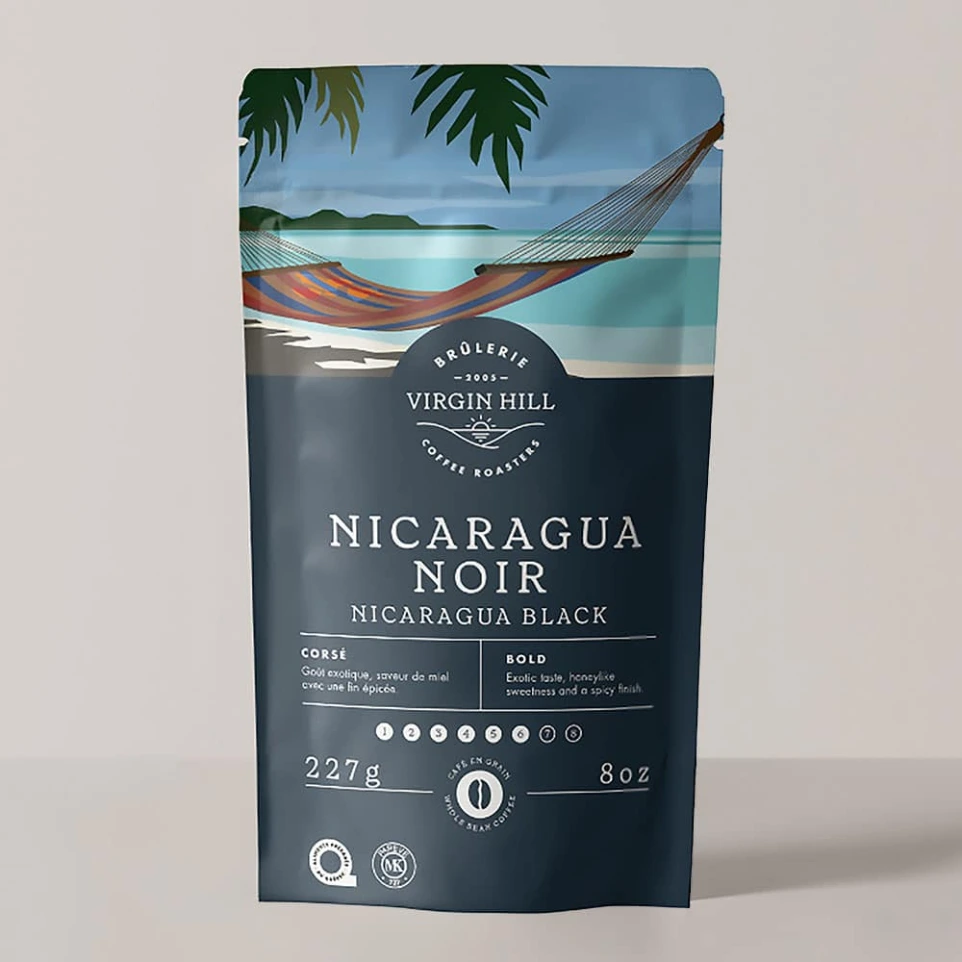 Nicaragua Black Coffee Retail Bag - 227g - Beans
