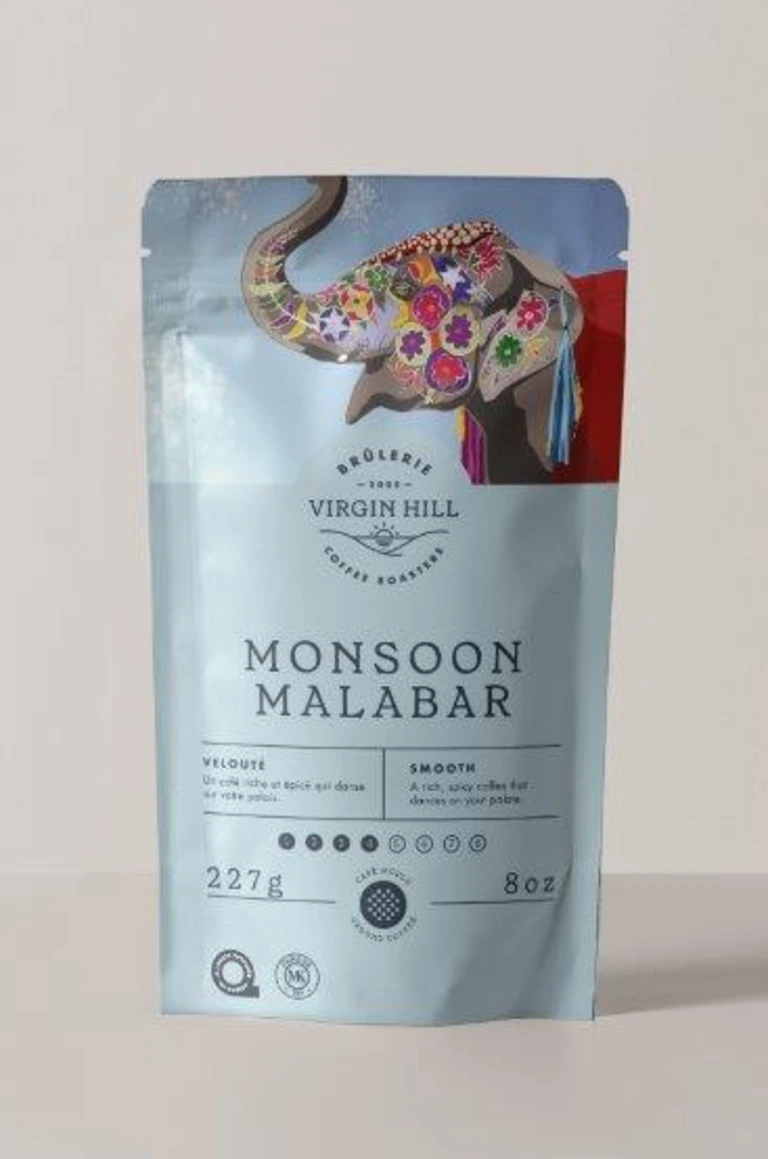 Monsoon Malabar Coffee Retail Bag - 227g - Ground