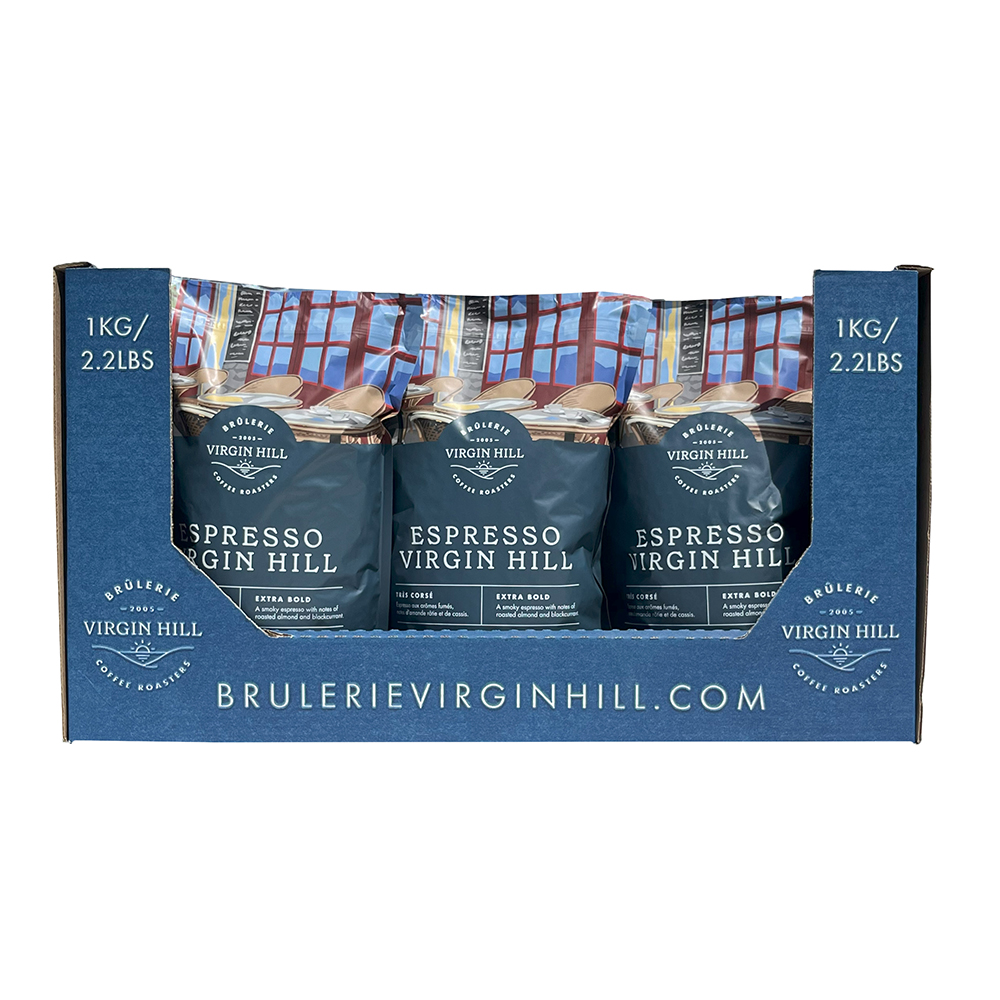 BVH Espresso Virgin Hill 1kg Plateau - Grains (9 unités)