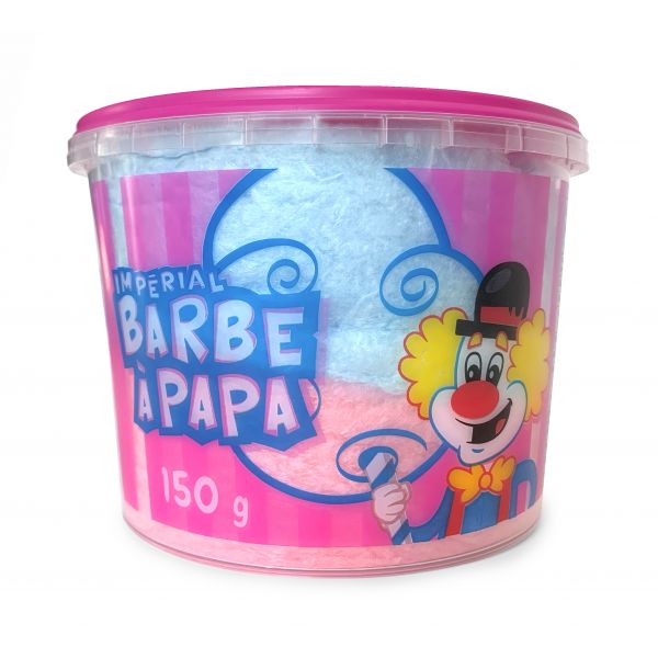 Barbe à papa mélangée rose et bleue 40g - (24 unités)