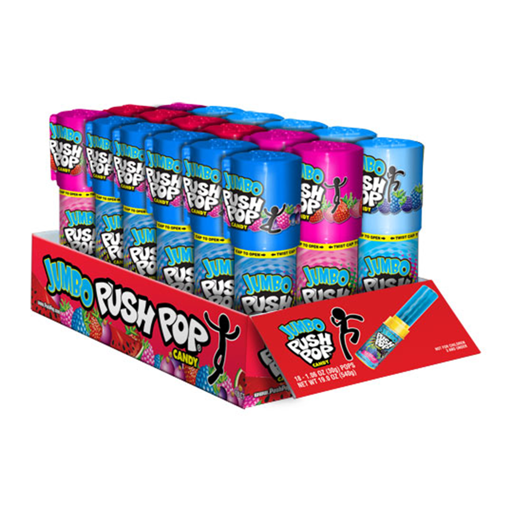 Jumbo Push Pop - (18 units)