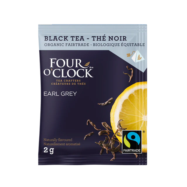 Four O'Clock Biologique et équitable Earl Grey classique en vrac - Thé noir (80 unités)