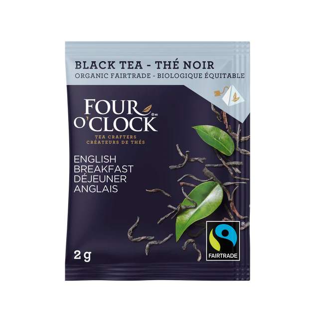 Four O'Clock Bulk English Breakfast Organic Fairtrade - Black Tea (80 units)