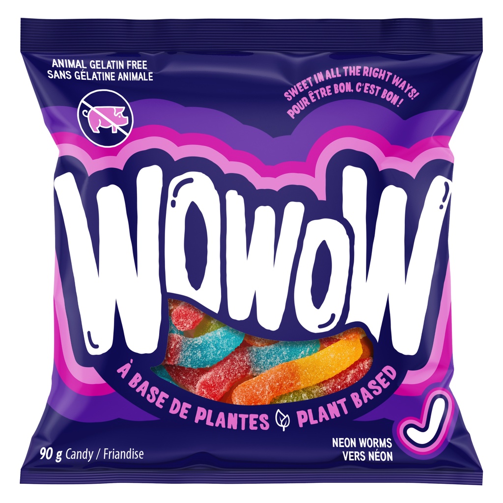 Vers Néon 90g - Végane (12 unités)