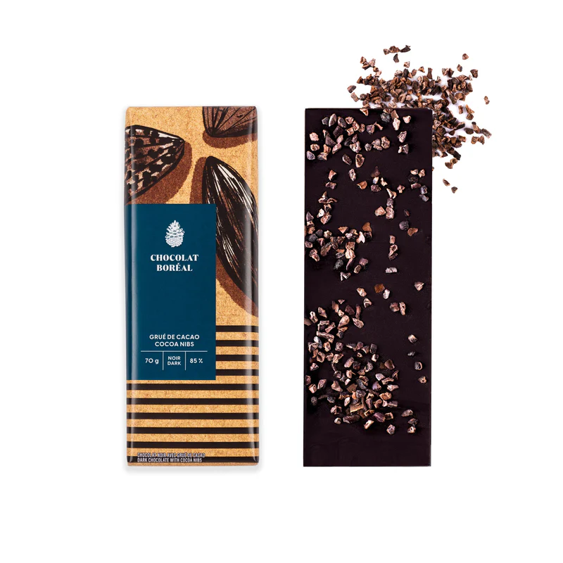 Chocolate Tablet with Cocoa Nibs 85g - (12 units)