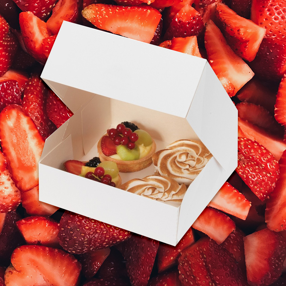 [Cr120000] Pastry Box Clic Clac 15"x15" - Satin (100 units)