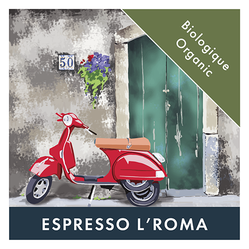 BVH - Organic Espresso L'Roma 1kg Tray - Beans (9 units)