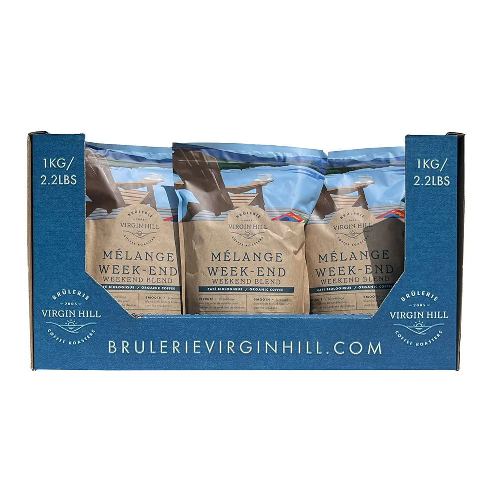 BVH - Organic Weekend Blend 1kg Tray - Beans (9 units)