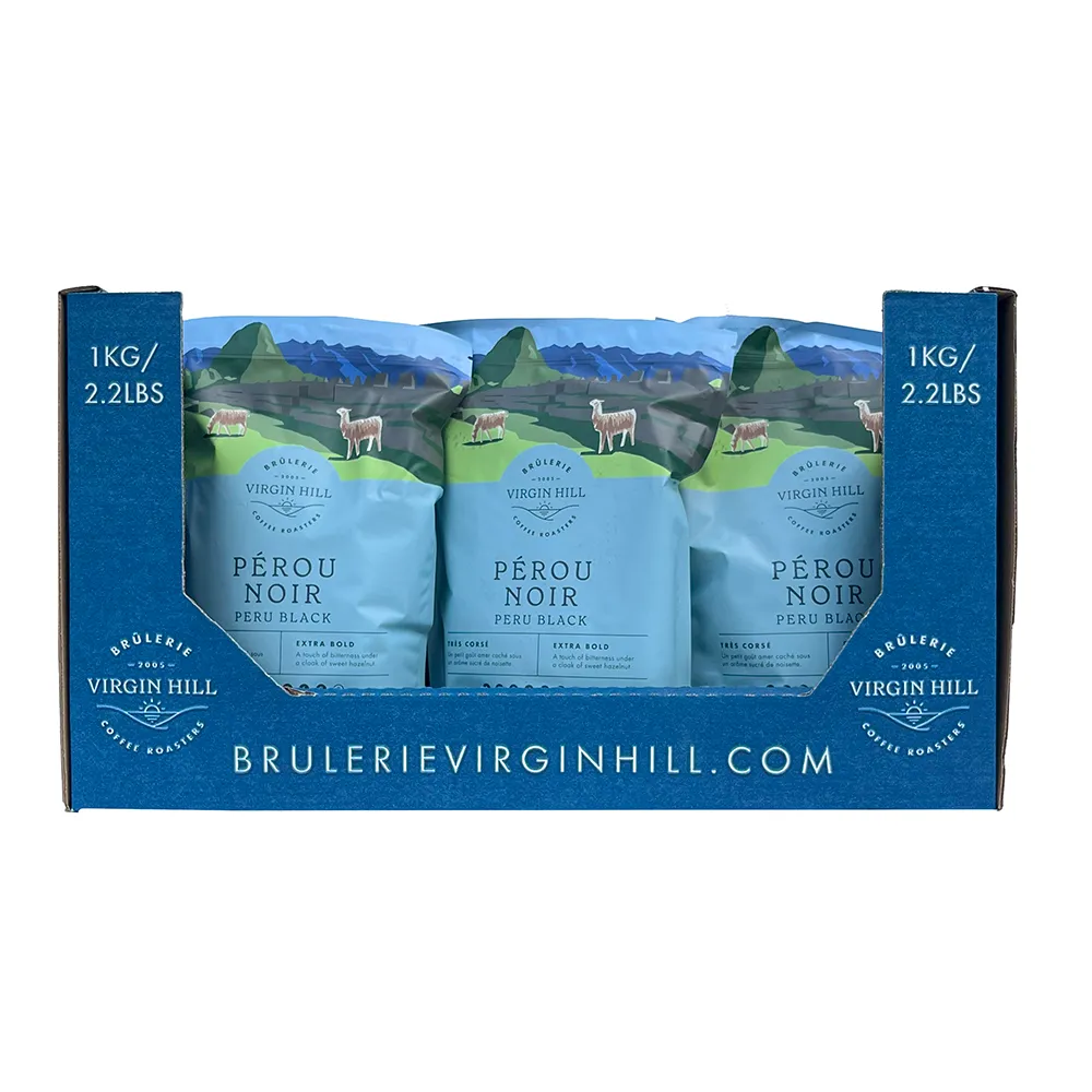 BVH - Peru Black 1kg Tray - Ground (9 units)