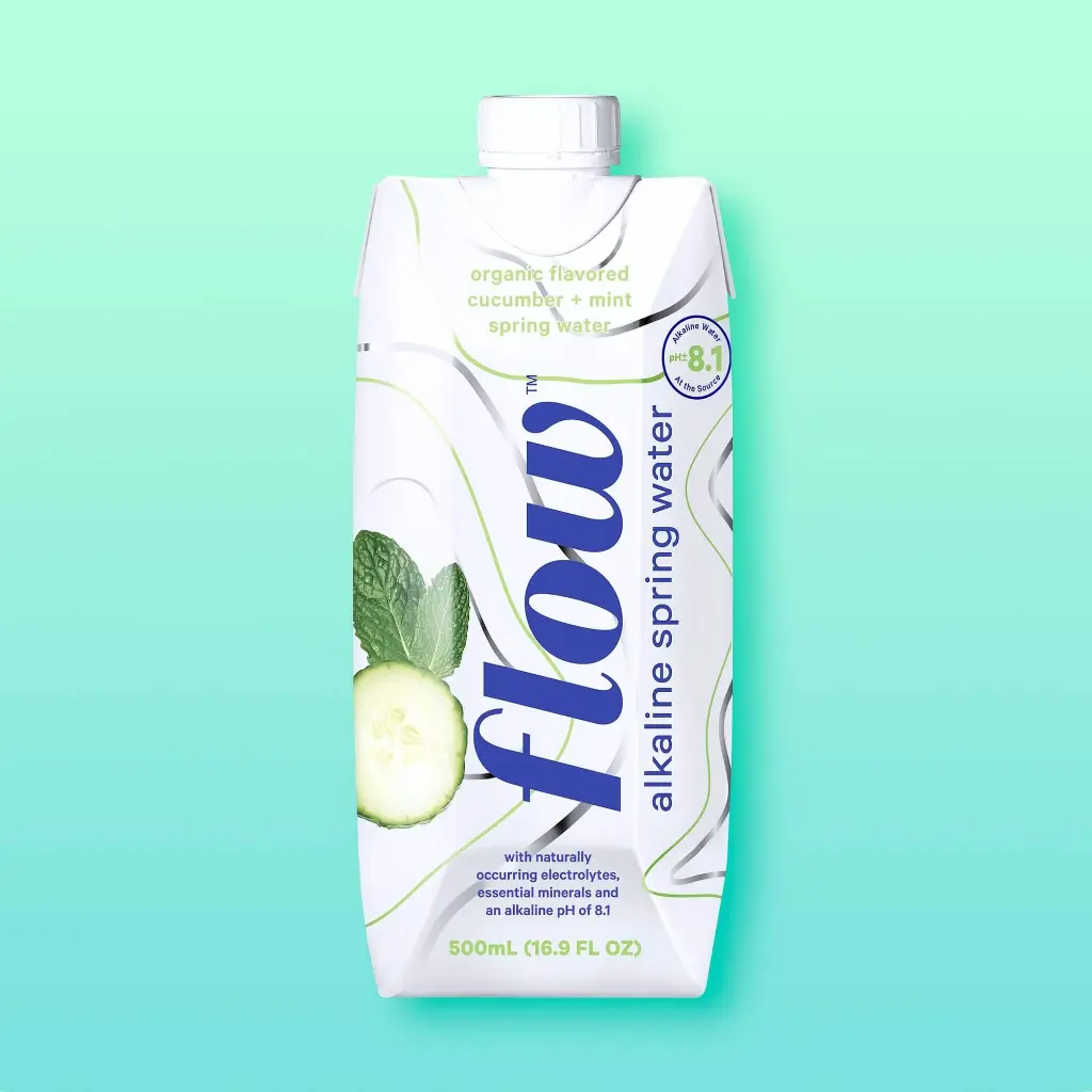 Flow - Cucumber & Mint Water 500mL - (12 units)