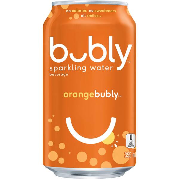 Bubly Orange 355mL - (12 units)