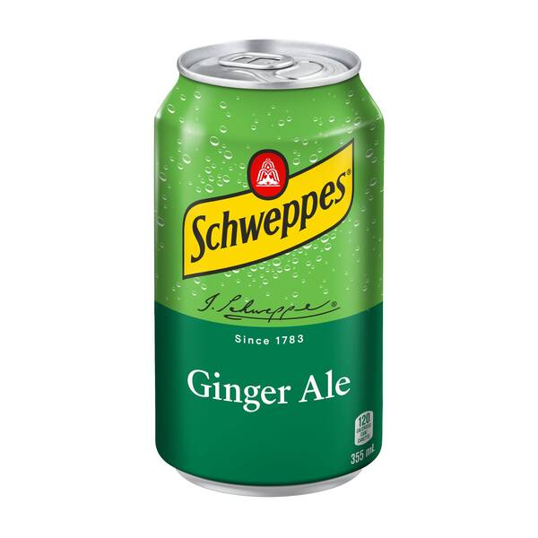  Soda Gingembre Schweppes  355mL -(24 unités)