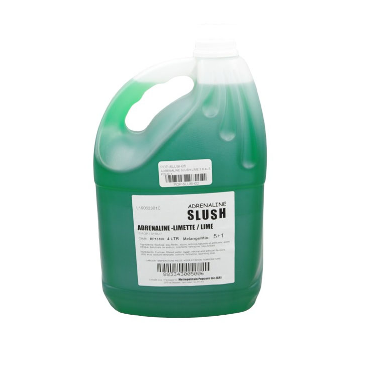 [slush05] Adrénaline slush lime 4L (3 unités)