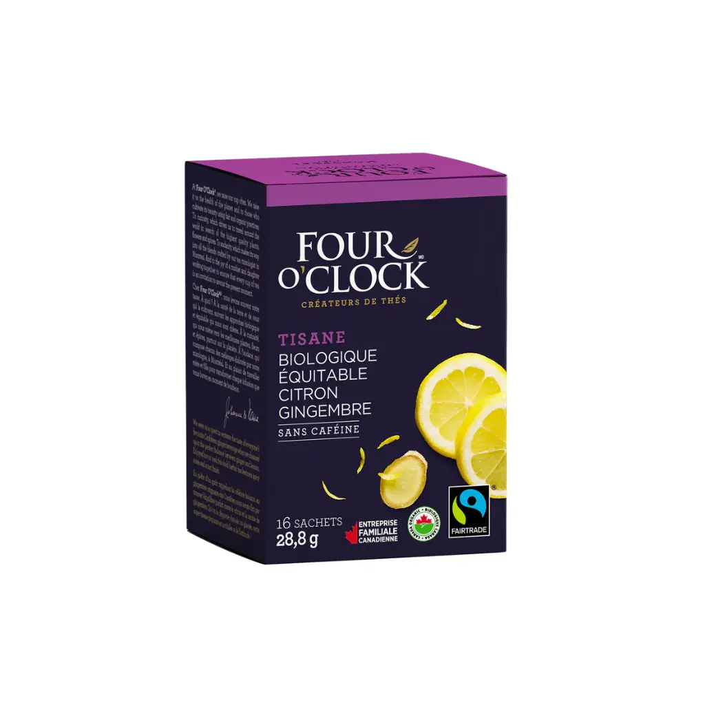 Organic fairtrade Lemon Ginger tisane  (6x16 units)