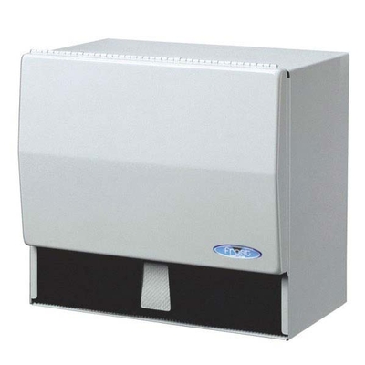 UNIVERSAL WHITE METAL DISPENSER FOR ROLLS OF HAND TOWELS (1un)