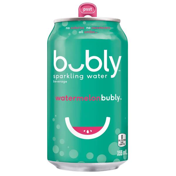 Bubly watermelon 355ml- (12 units)