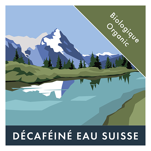 BVH - Biologique Décaf Eau Suisse 1kg Plateau - Grains (9 unités)