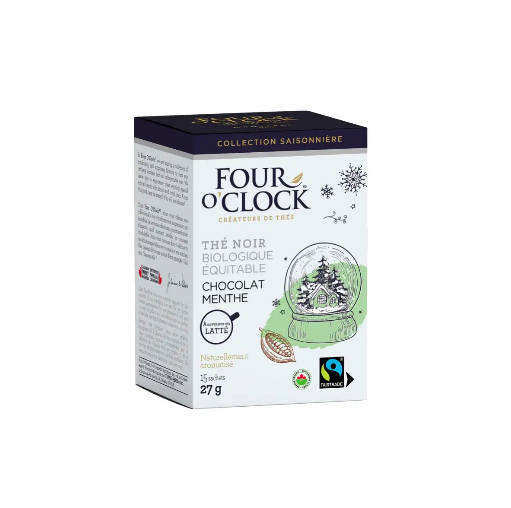 Chocolate Mint Organic Fairtrade Black Tea (6x15 un)  