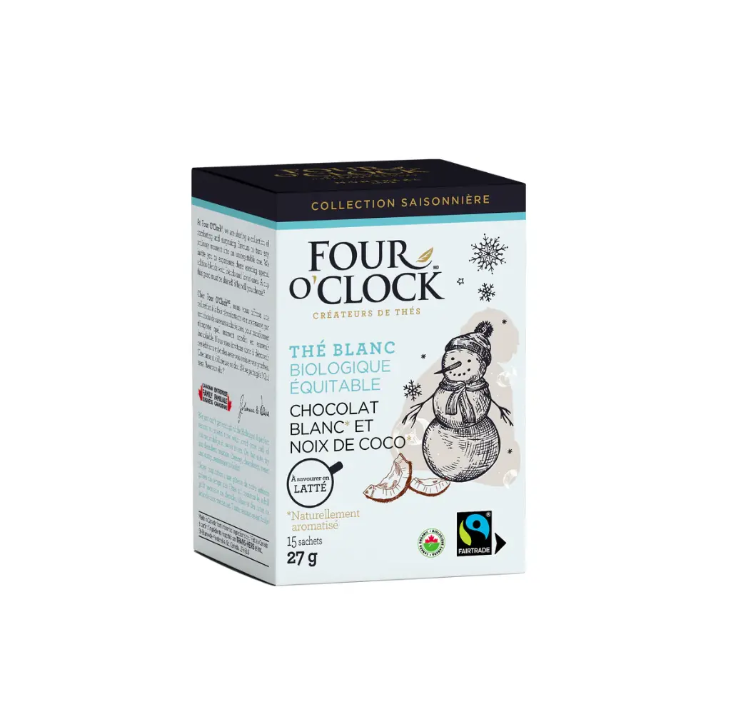 White Chocolate & Coconut Organic Fairtrade White Tea (6x15 un)  