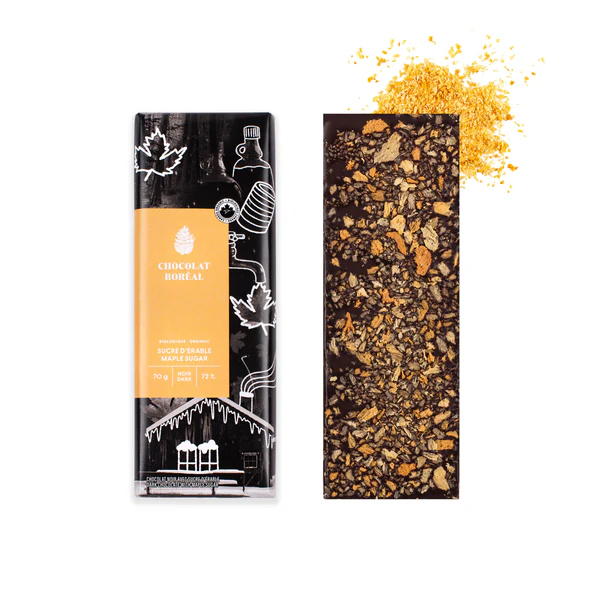sugar shack- dark chocolat- organic maple sugar (70g)