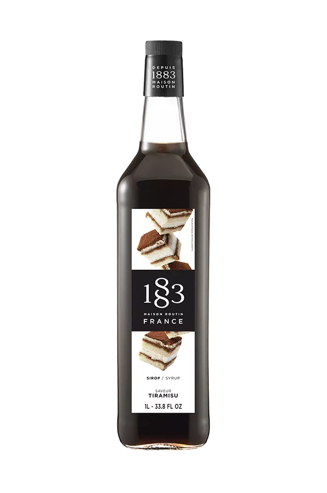 1883 Sirop Tiramisu 1L - Verre (1 unité)