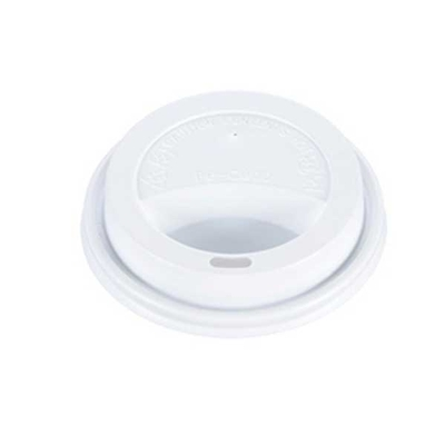 White PP Dome Lid 6-8oz - (1000 units)