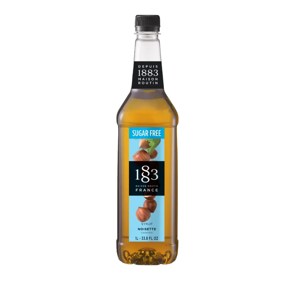 [384391] 1883 Sugar-Free Hazelnut Syrup 1L - Plastic (1 unit) 
