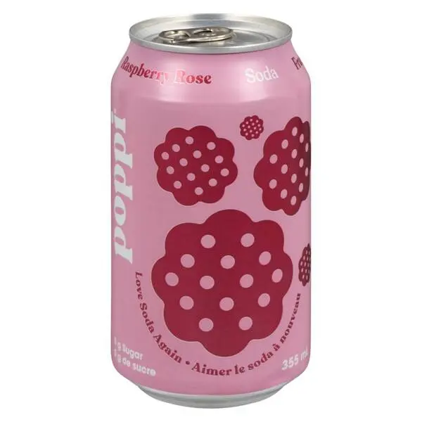 Poppi-Raspberry Rose -355ml can (12 units)   