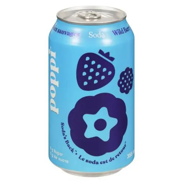 Poppi-Wild Berry -355ml can (12 units)      