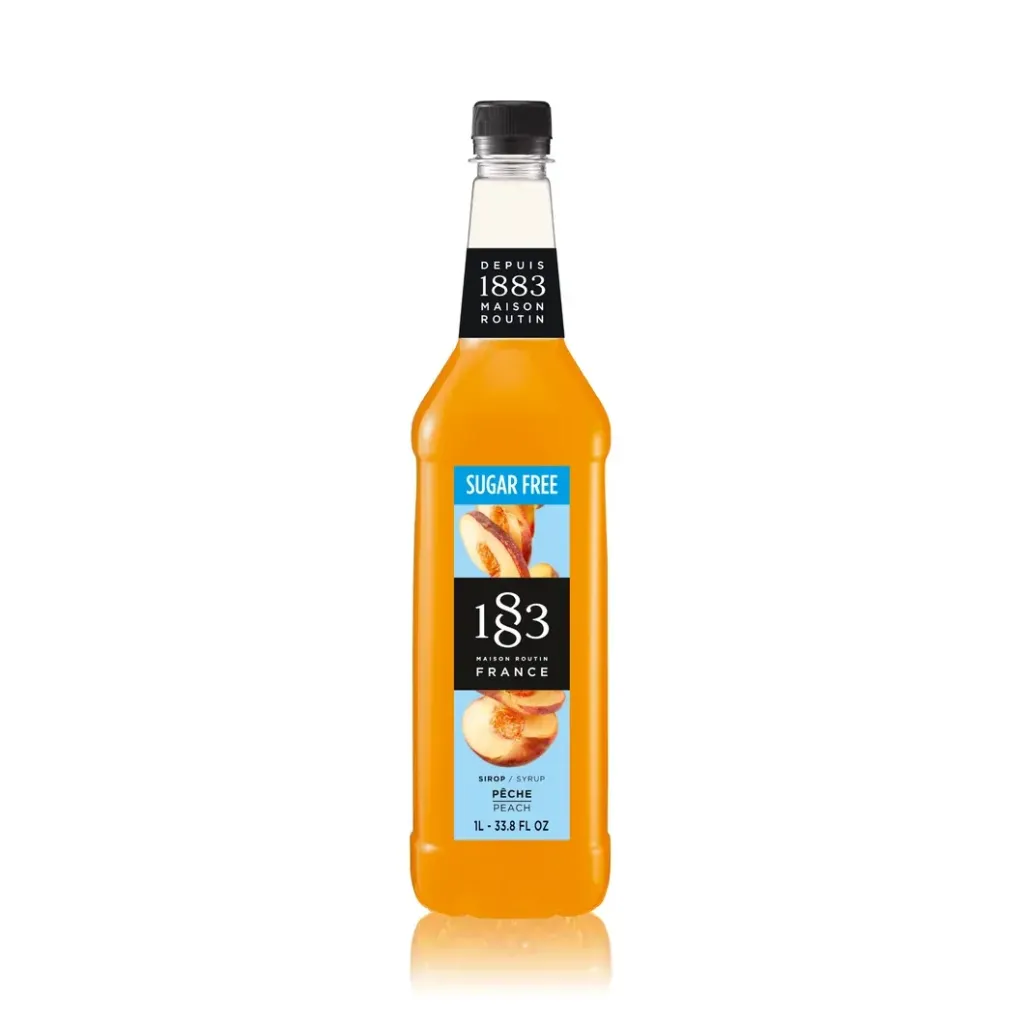 [386288] 1883 Sugar-Free Peach Syrup 1L - Plastic (1 unit)