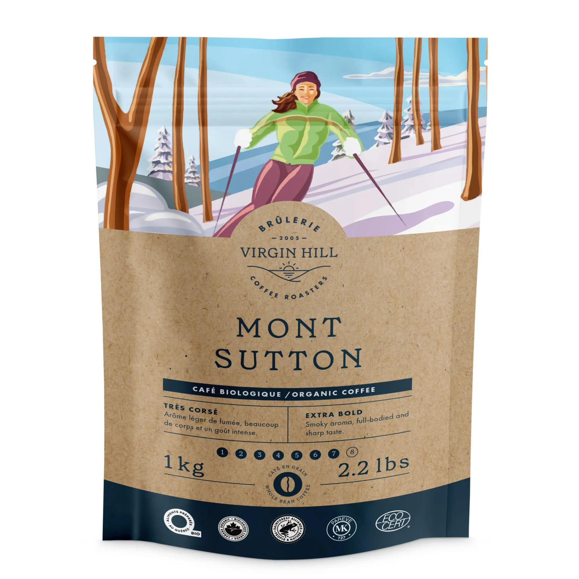 BVH - Organic Café Mont Sutton 1kg - Beans (4 units)