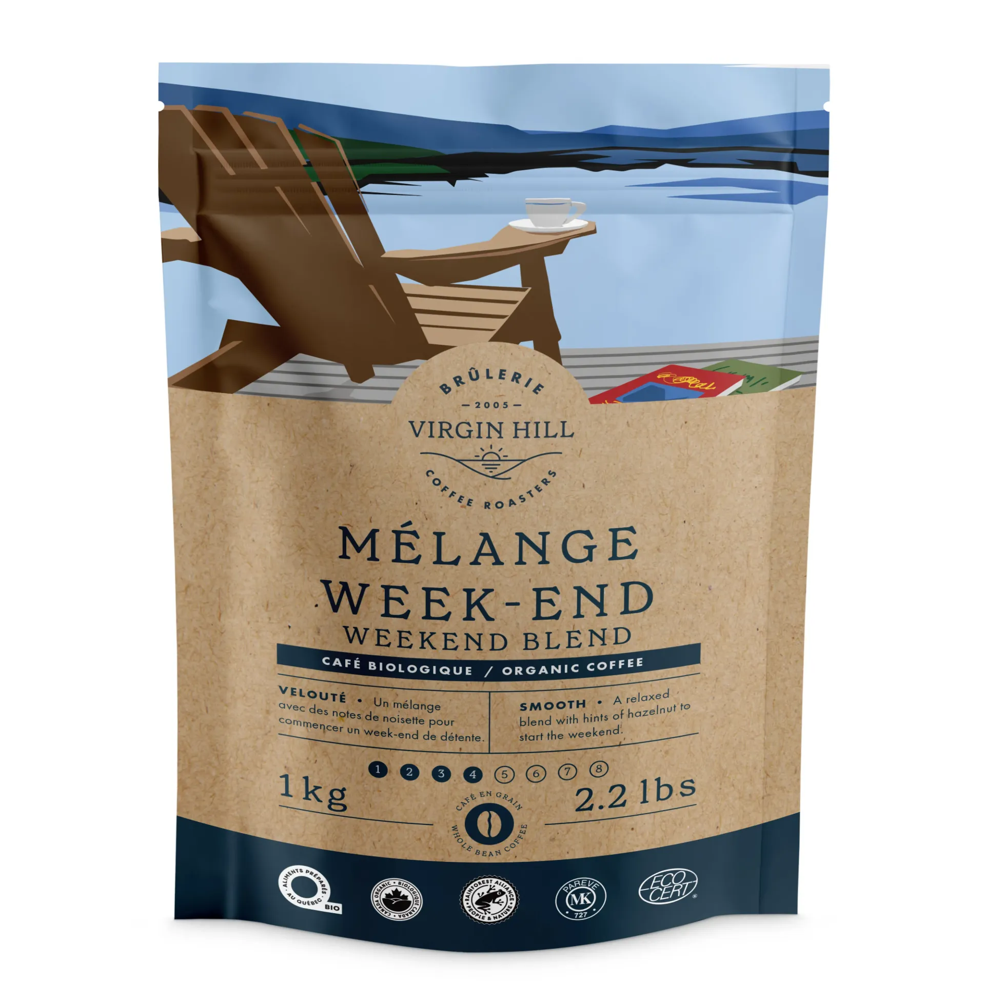 BVH - Organic Weekend Blend 1kg - Beans (4 units)