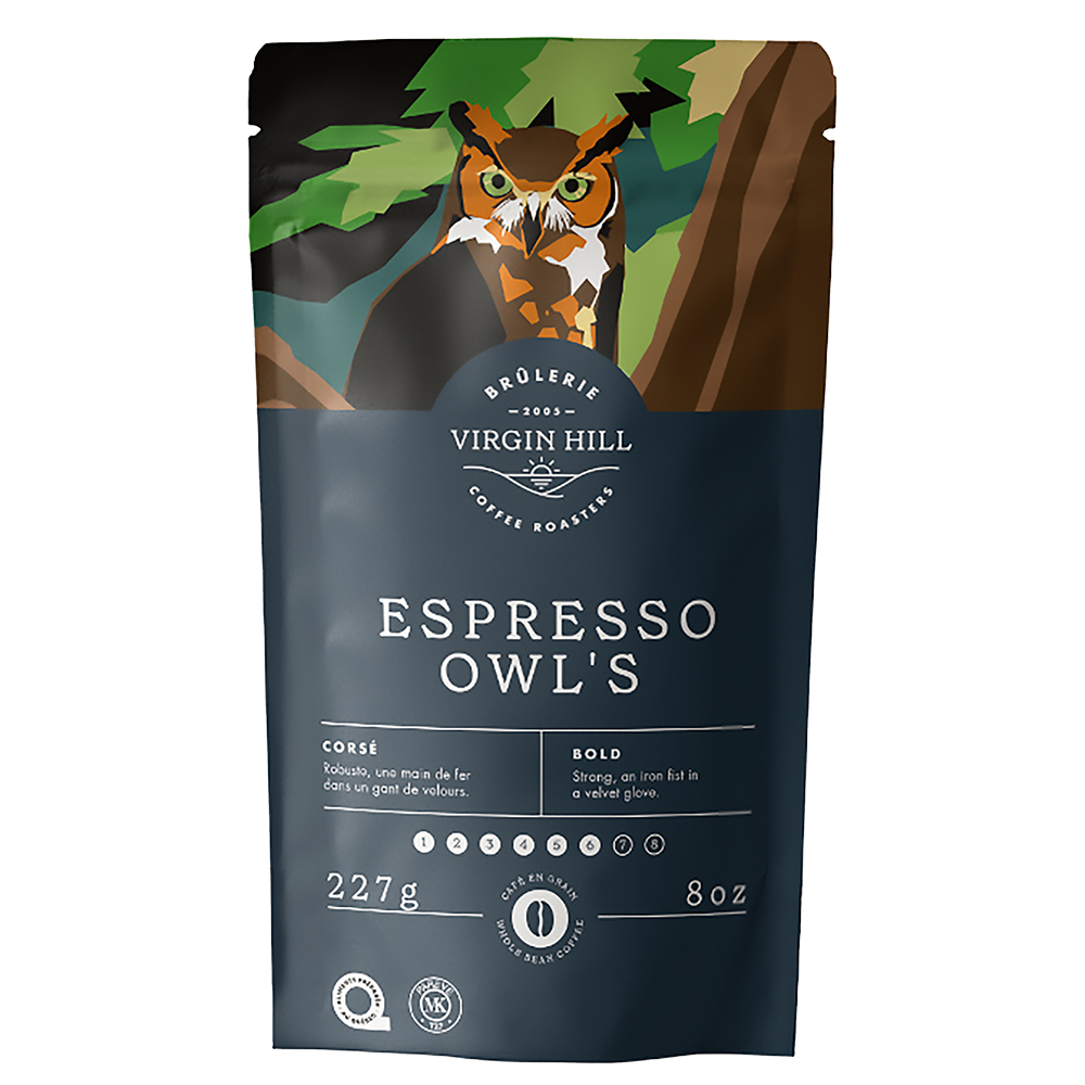 BVH Espresso Owl's 227g - Grains (10 unités)