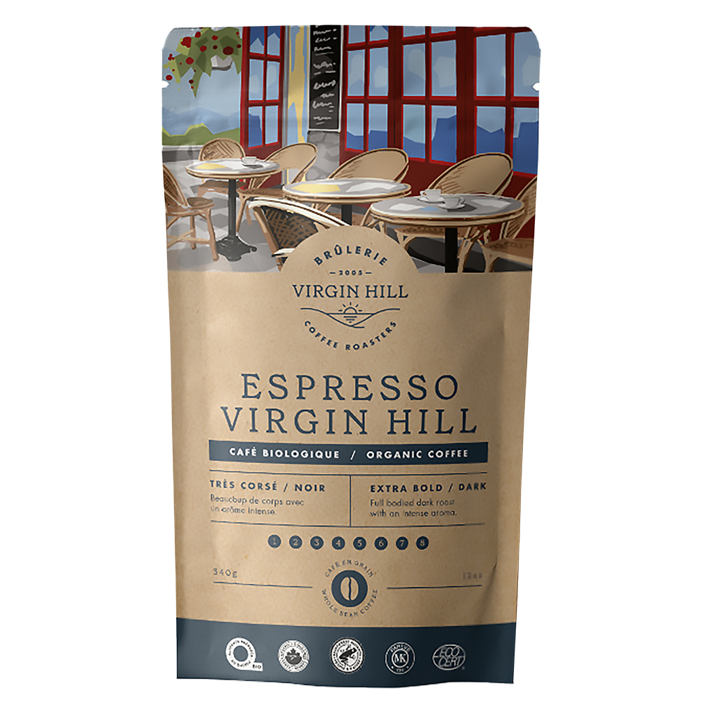 [B340EVHG10] BVH Organic Espresso Virgin Hill 340g - Beans (10 units)