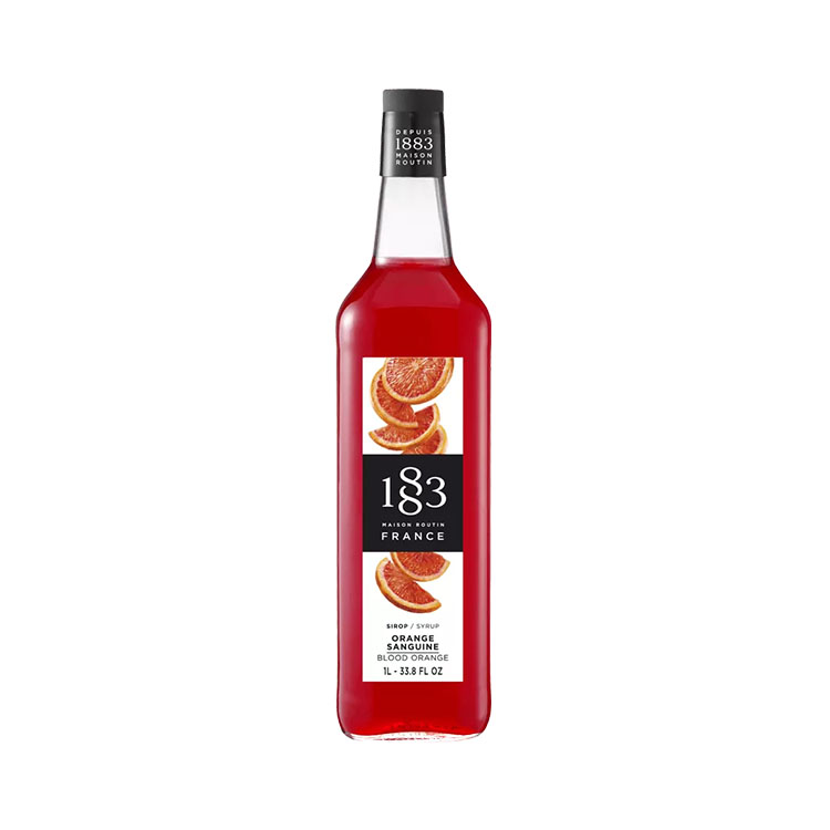 [183414] 1883 Sirop Orange sanguine 1L - Verre (1 unité)