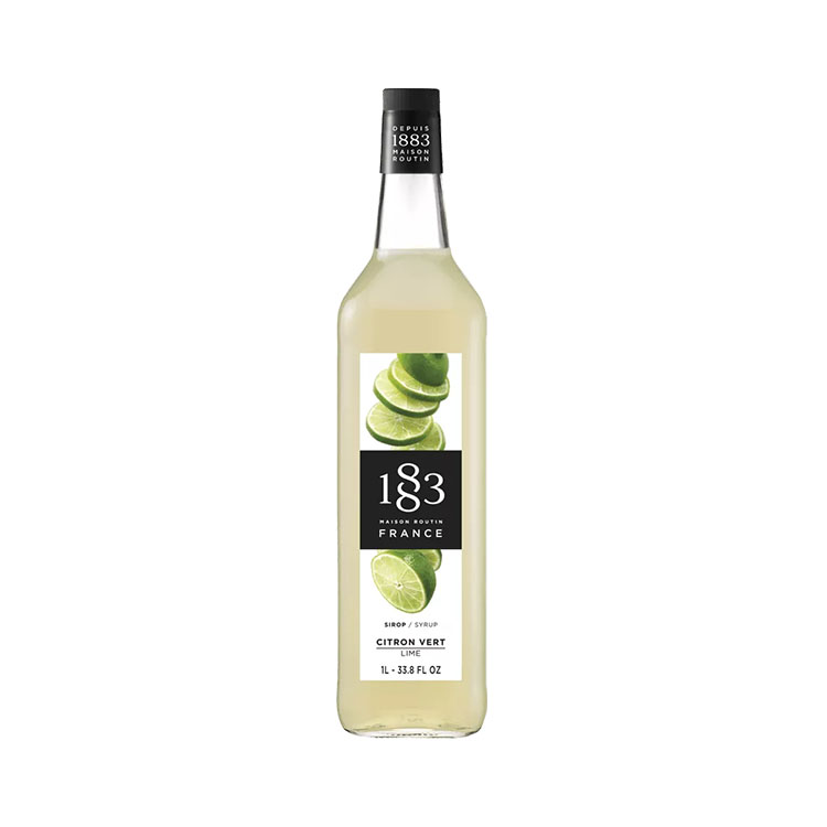 [181642] 1883 Sirop Citron Vert 1L - Verre (1 unité)