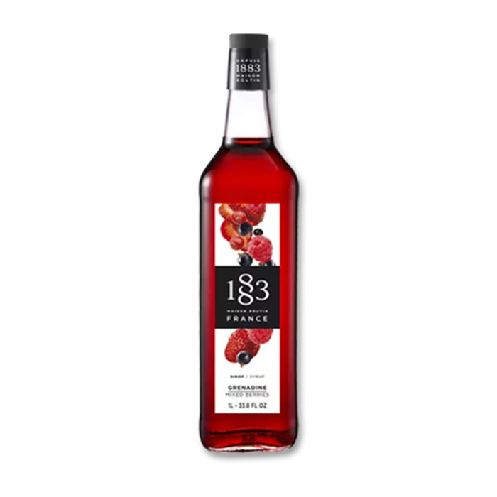 1883 Mixed Berries Syrup 1L - Glass (1 unit)