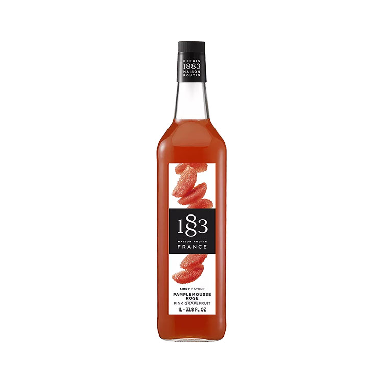 1883 Pink Grapefruit Syrup 1L - Glass (1 unit)