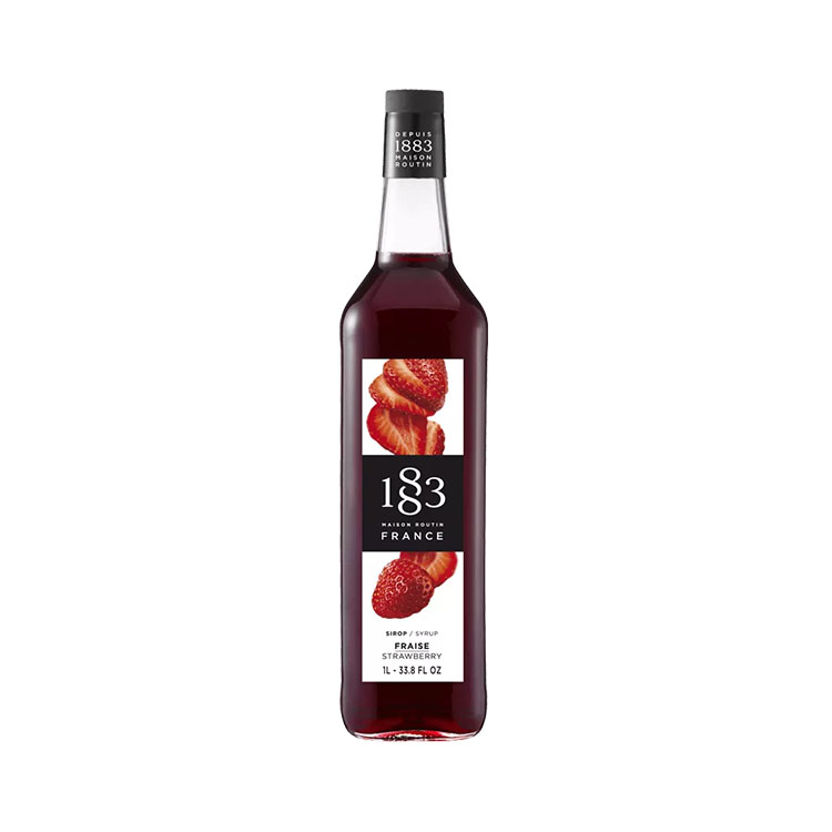 1883 Sirop Fraise 1L - Verre (1 unité)