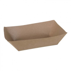 [7038116] Natural Food Tray "EcoCraft" 6.25"x4.75"x1.75" - 1lb (1000 units)