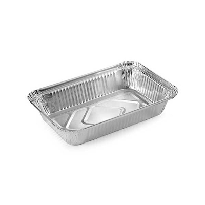 [7300460, 443330D, 443PPD] Contenant aluminium rectangle  2.25lbs 8.56"x6.12"x1.8" - Wohler (500 unités)