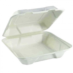 [3664125] Contenant refermable bagasse 9"x 9"x 3" (200 unités)