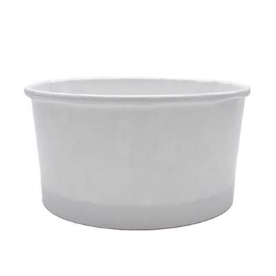 Round White Paperboard Container 12oz - (500 units)