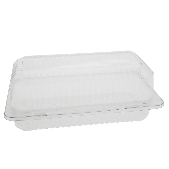 Clear Hinged Container 8.6"X4.6"X3.5" - (370 units)