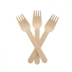 Fourchette en bois de bouleau - Bois (1000 unités)