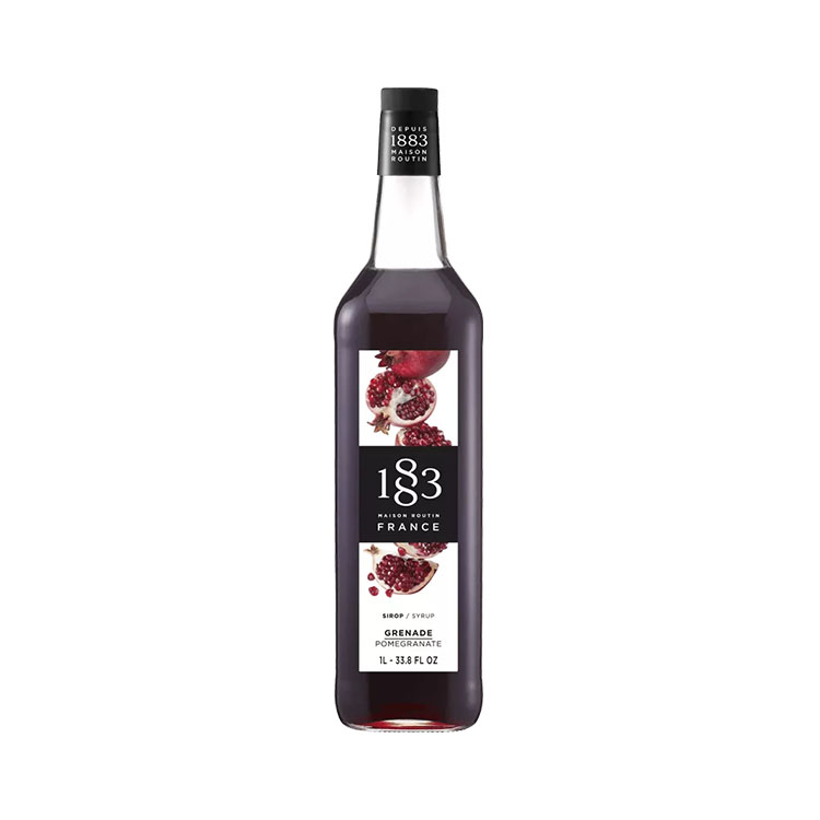 1883 Sirop Pomme Grenade 1L - Verre (1 unité)