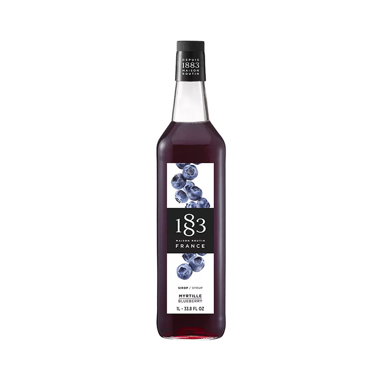 [181653] 1883 Blueberry Syrup 1L - Glass (1 unit)