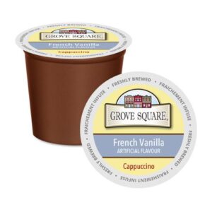 [14MI119-CAPFRVAN24CT] Grove Square French Vanilla Cappuccino 8g - Keurig (4x24 units)