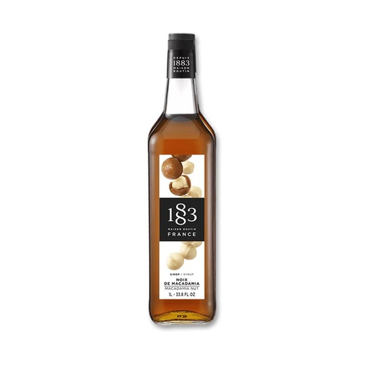 1883 Macadamia Nut Syrup 1L - Glass (1 unit)